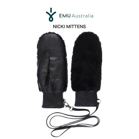 SALE40%OFF EMU エミュー Nicki Mittens ニッキーミトン w7012 シープスキン ムートン ストリング付 手袋 防寒 オーストラリア セレクトショップムー