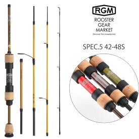 RGM(ルースター ギア マーケット) RGM SPEC.5 42-48S スピニングモデル モバイルロッド Line (3~6lb.) Lure (~7g) 渓流 エリアトラウト 管理釣り場 釣りキャンプ コンパクトロッド ROOSTER GEAR MARKET