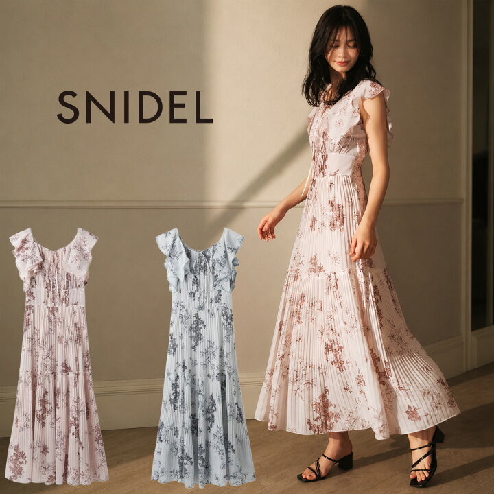 楽天市場】スナイデル SNIDEL プリーツプリントワンピース swfo262029 