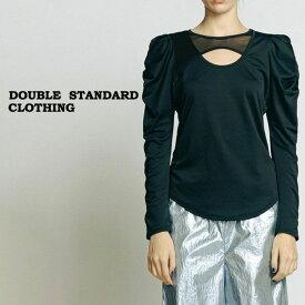 DOUBLE STANDARD CLOTHING ダブルスタンダードクロージング ESSENTIAL / ストレッチデザイントップス 2508150241 レディース ダブスタ トップス フェミニン 2024春【S10】