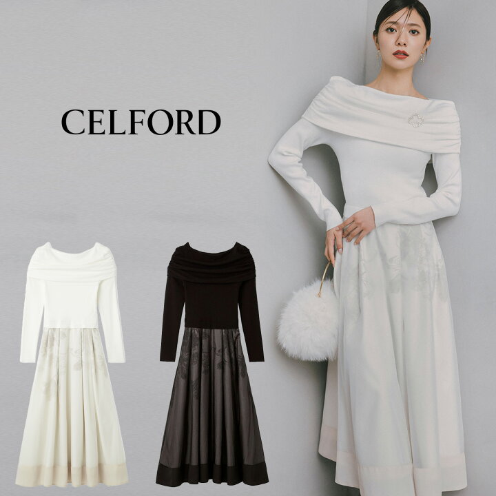 楽天市場】セルフォード CELFORD オフショルニットドッキング 