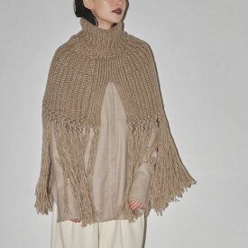 (クーポン利用不可)SALE40%OFF トゥデイフル TODAYFUL Fringe Knit Cape フリンジニットケープ 12320528 吉田怜香 レディース アウター