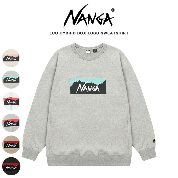 楽天市場】NANGA ナンガ ECO HYBRID BOX LOGO SWEATSHIRT/エコ 