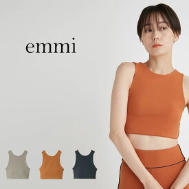 (5の付く日ポイント10倍)emmi yoga エミ ヨガ サスティナレッチ・タンクトップ 14wct241206 レディース モード アメスリライン ヨガウエア トップス ブラトップ スポーティー フィットネス ジムウェア 2024spring 2024春【S10】