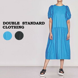 SALE40%OFF DOUBLE STANDARD CLOTHING ダブルスタンダードクロージング DSC / ローウエストワンピース 0201110232 レディース ダブスタ ドレス ひざ丈 フェミニン 綿麻