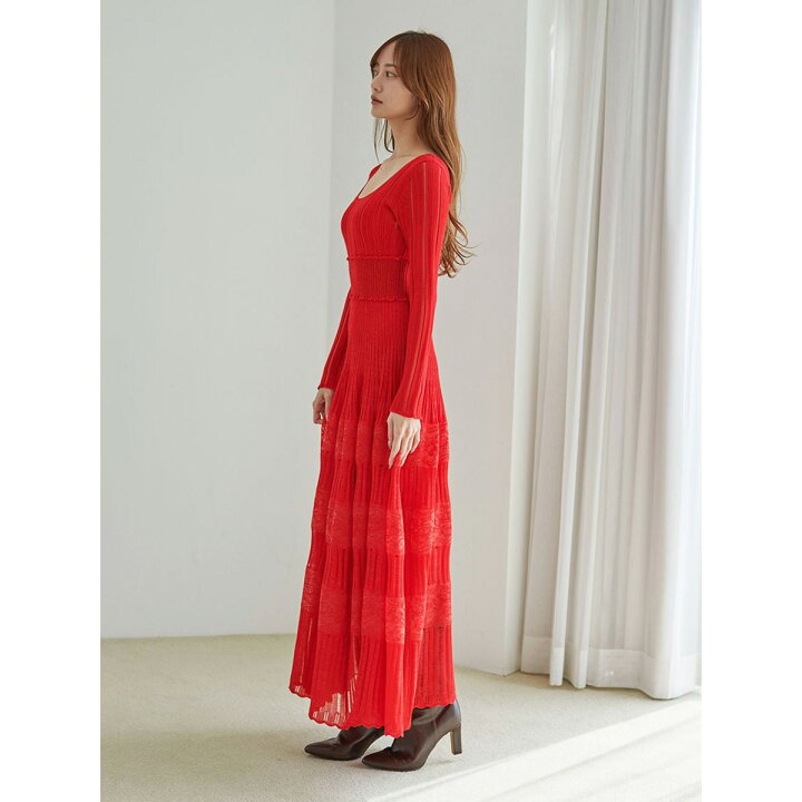 楽天市場】SALE40%OFF スナイデル SNIDEL レースクロシェロングドレス 