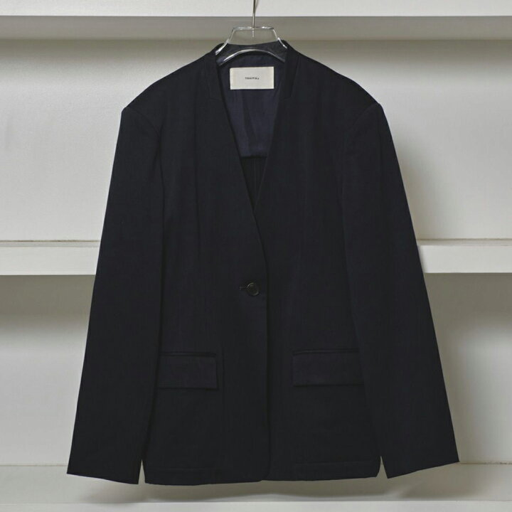 楽天市場】(予約)TODAYFUL トゥデイフル Collarless Twill Jacket ノー 