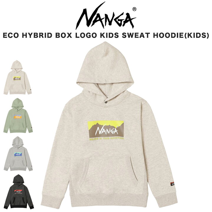 楽天市場】NANGA ナンガ ECO HYBRID BOX LOGO KIDS SWEAT HOODIE(KIDS
