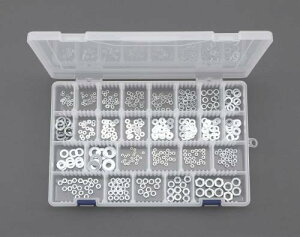 エスコ EA949LS-2 M2-M8 ナット・ワッシャーセット(ユニクロメッキ)