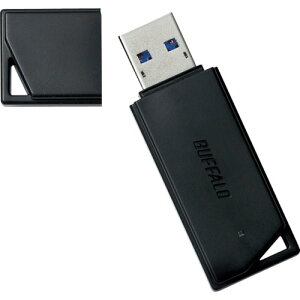 �_���X����I����Ƀ|�C���g�ő�10�{�^ �o�b�t�@���[ BUFFALO USB3.1(Gen1)/USB3.0�Ή� USB�������[ �o�����[���f�� 64GB �u���b�N RUF3-K64GB-BK