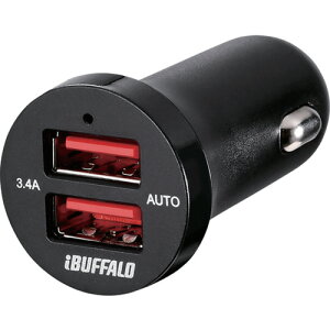 �o�b�t�@���[ BUFFALO 3.4A �V�K�[�\�P�b�g�pUSB�}���[�d�� AutoPowerSelect�@�\���� 2�|�[�g�^�C�v �u���b�N BSMPS3402P2BK