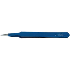 DUMONT デュモン 0302-2-CO ピンセット NO.2 ブルー・イノックス