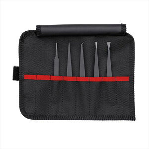 KNIPEX クニペックス 9200-05ESD プラスチックピンセット5本組セット