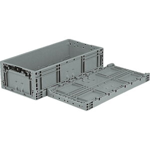 サンコー TP規格折りたたみコンテナー 556610 TPO-362 34.6L ライトグレー SK-TPO362-GLL