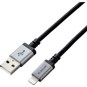 �G���R�� ELECOM Lightning�P�[�u�� ���ϋv 2.0m �u���b�N MPA-UALS20BK