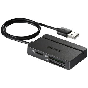 �o�b�t�@���[ BUFFALO USB2.0 �}���`�J�[�h���[�_�[/���C�^�[ �X�^���_�[�h���f�� BSCR100U2BK
