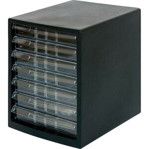 エスコ ナカバヤシ EA954JD-51 278x350x345mm/浅7段 レターケース(黒)