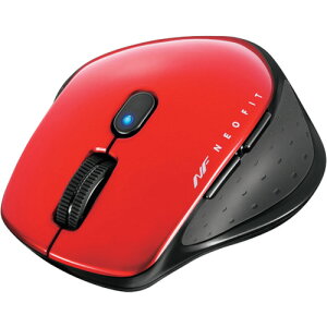 �o�b�t�@���[ BUFFALO ���� BlueLED 5�{�^�� NEOFIT�}�E�X S�T�C�Y ���b�h BSMBW510SRD