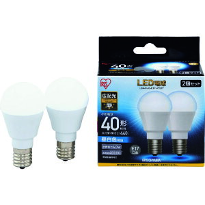 �_���X���T �S���i�|�C���g�����10�{�^ �A�C���X IRIS 567977 LED�d��2�Z�b�g E17�L�z���^�C�v 40�`���� �����F LDA4NGE174T52P