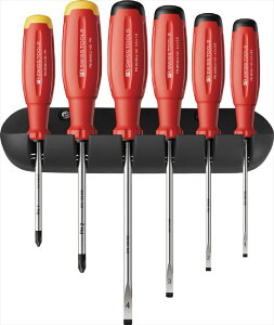 PB SWISS TOOLS 38244.H �X�C�X�O���b�vEVO �h���C�o�[�Z�b�g 6�{�g (�v���X�E�}�C�i�X)