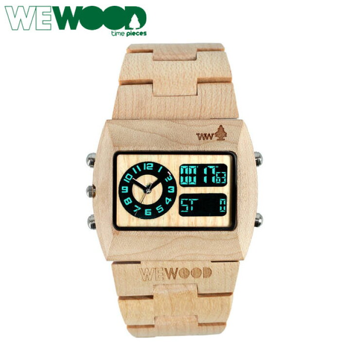 楽天市場】WE WOOD ウィーウッド木製 腕時計 クロノ ベージュ CRONO 