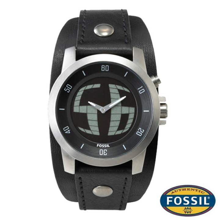 楽天市場】FOSSIL フォッシルメンズ 腕時計デジタルスクロール  