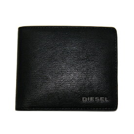 【1100レビュー突破！】【送料無料】ディーゼル 財布 DIESEL 二つ折り財布 本革 革 レザー メンズ X03925 PR271 T8013 HIRESH SMALL ブラック 黒色【あす楽対応】【ブランド】【プレゼント】【セール】