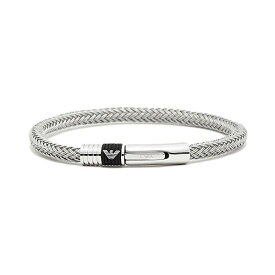 【送料無料】 EMPORIO ARMANI エンポリオアルマーニ ブレスレット ブレス アクセサリー EGS1623040 シルバー×ブラック エンポリオ・アルマーニ エンポリ アルマーニ 【あす楽対応】【プレゼント】【ブランド】