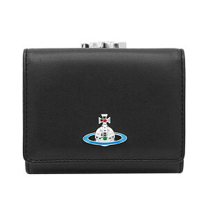 yzVivienne Westwood BBAEGXgEbh z ܌z K} O܂z Kꂠ 51010018 L001L N403 NAPPA SMALL FRAME WALLET BLACK NAPPA LEATHER ubN×ubN U[ 