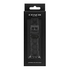 【送料無料】【ベルトのみ】COACH コーチ 替えベルト 交換バンド 14700044 Apple Watch strap 42mm 44mm 45mm 対応 アップルウォッチバンド メンズ 腕時計 時計 ブラック×ブラック レザー 本革【あす楽対応】【プレゼント】【ブランド】