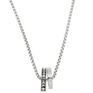 �y���������zDIESEL �f�B�[�[�� �l�b�N���X DX1168040 �y���_���g �A�N�Z�T���[ �_�u�������O �V���o�[�y�u�����h�z�y�v���[���g�z