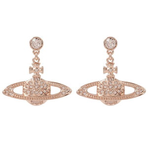 yzBBA EGXgEbh sAX Vivienne Westwood ANZT[ rrA MINI BAS RELIEF DROP EARRINGS PINK GOLD 62020025-02G120 62020025-G120 724536B-3 BBAEEGXgEbhyuh