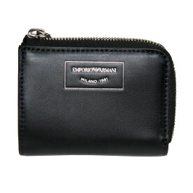 【送料無料】EMPORIO ARMANI 財布 エンポリオアルマーニ 二つ折り財布 レディース コンパクト ミニ財布 Y3H088 Y478E 80001 ブラック レザー 本革 エンポリオ・アルマーニ エンポリ アルマーニ 【あす楽対応】【ブランド】