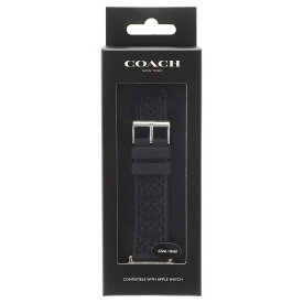 【送料無料】【ベルトのみ】COACH コーチ 替えベルト 交換バンド 14700086 Apple Watch strap 42mm 44mm 45mm 対応 アップルウォッチバンド メンズ ユニセックス 腕時計 時計 ブラック×シルバー ラバー こーち【あす楽対応】【プレゼント】【ブランド】