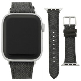 【送料無料】【ベルトのみ】COACH コーチ 替えベルト 交換バンド 14700168 Apple Watch strap 38mm 40mm 41mm 対応 アップルウォッチバンド レディース 腕時計 時計 ブラック シグネーチャー　レザー 本革【ブランド】【プレゼント】