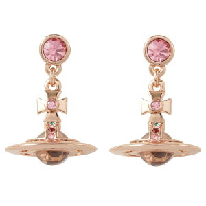yzBBA EGXgEbh hbvsAX Vivienne Westwood ANZT[ I[u rrA v`I[u NEW PETITE ORB EARRINGS PINK GOLD 62020032-G002 724537B-3 rrAyuhzyv
