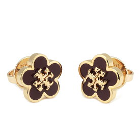 【送料無料】TORY BURCH トリーバーチ レディース ピアス 両耳用 キラ エナメル フラワー スタッズ ピアス ジュエリー アクセサリー 147151-703 TORY GOLD / BURGUNDY ゴールド×バーガンディー フラワー 花【プレゼント】【ブランド】