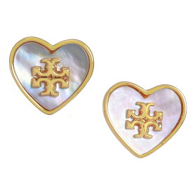 【送料無料】TORY BURCH トリーバーチ レディース ピアス 両耳用 キラ ハート スタッズピアス ジュエリー アクセサリー 157979-701 TORY GOLD / MOTHER OF PEARL ゴールド×マザーオブパール ハート【プレゼント】【ブランド】