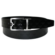 【送料無料】EMPORIO ARMANI ベルト エンポリオアルマーニ メンズ Y4S502 Y221E 81386 BLACK 本革 革 リ…
