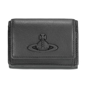 �y���������zVivienne Westwood ���B���B�A���E�G�X�g�E�b�h ���z �O�܂�~�j���z �R���p�N�g ���K���ꂠ�� 51070057W L00DW N401 TRIFOLD WALLET BLACK RUBBER 3D ORB �u���b�N ���U�[ �{�v �r�r�A���y�u�����h
