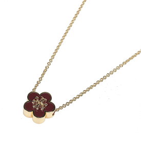 【送料無料】TORY BURCH トリーバーチ レディース キラ エナメル フラワー ペンダント ネックレス ジュエリー アクセサリー 147287-702 KIRA ENAMEL FLOWER PENDANT NECKLACE TORY GOLD / BURGUNDY ゴールド×バーガンディー 花【ブランド】【プレゼント】