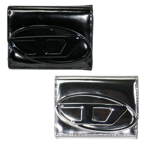 yzDIESEL z fB[[ O܂z fB[X jZbNX X09887 PS202 T8013/ubN H0535/Vo[ 1DR TRI FOLD COIN XS IIZIP Tri-fold wallet in mirrored leather {v v U[ RpNg ~