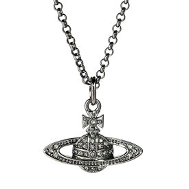 【送料無料】 ヴィヴィアン ウエストウッド ネックレス Vivienne Westwood ペンダント アクセサリー MINI BAS RELIEF PENDANT RUTHENIUM Black Diamond 63020086-02S108 63020086-S108 752107B-4 ビビアン【プレゼント】【ブランド】