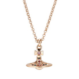 【送料無料】ヴィヴィアン ウエストウッド ネックレス Vivienne Westwood ペンダント アクセサリー オーブ プチオーブ NEW PETITE ORB PENDANT PINK GOLD 63020098-02G002 63020098-G002 752116B-3 ビビアン【ブランド】【プレゼント】【セール】