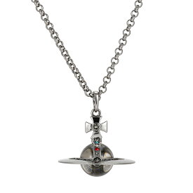 【送料無料】 ヴィヴィアン ウエストウッド ネックレス Vivienne Westwood ペンダント アクセサリー NEW SMALL ORB PENDANT RUTHENIUM 63020096-02S001 63020096-S001 752106B-4 スモール オーブ ビビアン【ブランド】【プレゼント】【セール】