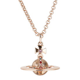 【送料無料】ヴィヴィアン ウエストウッド ネックレス Vivienne Westwood ペンダント アクセサリー NEW SMALL ORB PENDANT PINK GOLD 63020096-02G002 63020096-G002 752106B-3 スモール オーブ ビビアン【ブランド】【プレゼント】