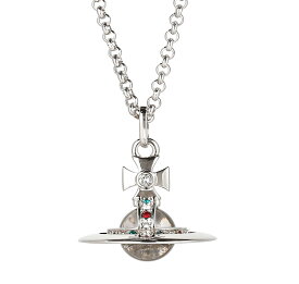 【送料無料】ヴィヴィアン ウエストウッド ネックレス Vivienne Westwood ペンダント アクセサリー タイニー オーブ NEW TINY ORB PENDANT PLATINUM 63020097-02P019 63020097-W004 752014B-1 シルバー ビビアン【ブランド】【プレゼント】