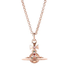 【送料無料】 ヴィヴィアン ウエストウッド ネックレス Vivienne Westwood ペンダント アクセサリー タイニー オーブ NEW TINY ORB PENDANT PINK GOLD 63020097-02G002 63020097-G002 752014B-3 ビビアン【ブランド】【プレゼント】
