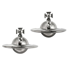 【送料無料】ヴィヴィアン ウエストウッド ピアス Vivienne Westwood アクセサリー 62010038-02S001 62010038-S001 724499B-4 SOLID ORB EARRINGS RUTHENIUM BRASS ソリッドオーブ ガンメタル ビビアン【ブランド】【プレゼント】