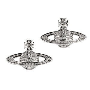 yz BBA EGXgEbh sAX Vivienne Westwood ANZT[ rrA MINI BAS RELIEF EARRINGS PLATINUM CRYSTAL 62020033-02P116 62020033-W110 724535B-1 BBAEEGXgEbhyu